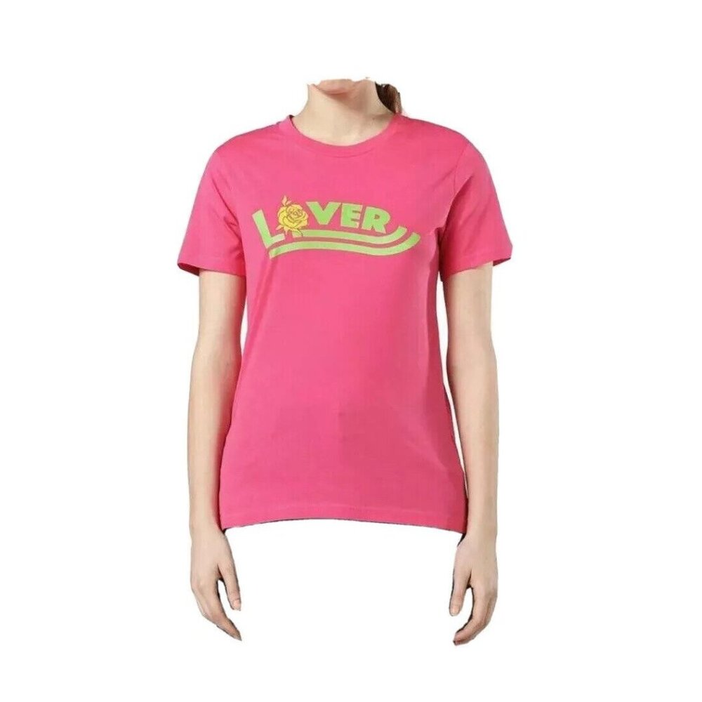 $58 Diesel Women’s Sily R T-Shirt Front Design In Pink Size XXS
